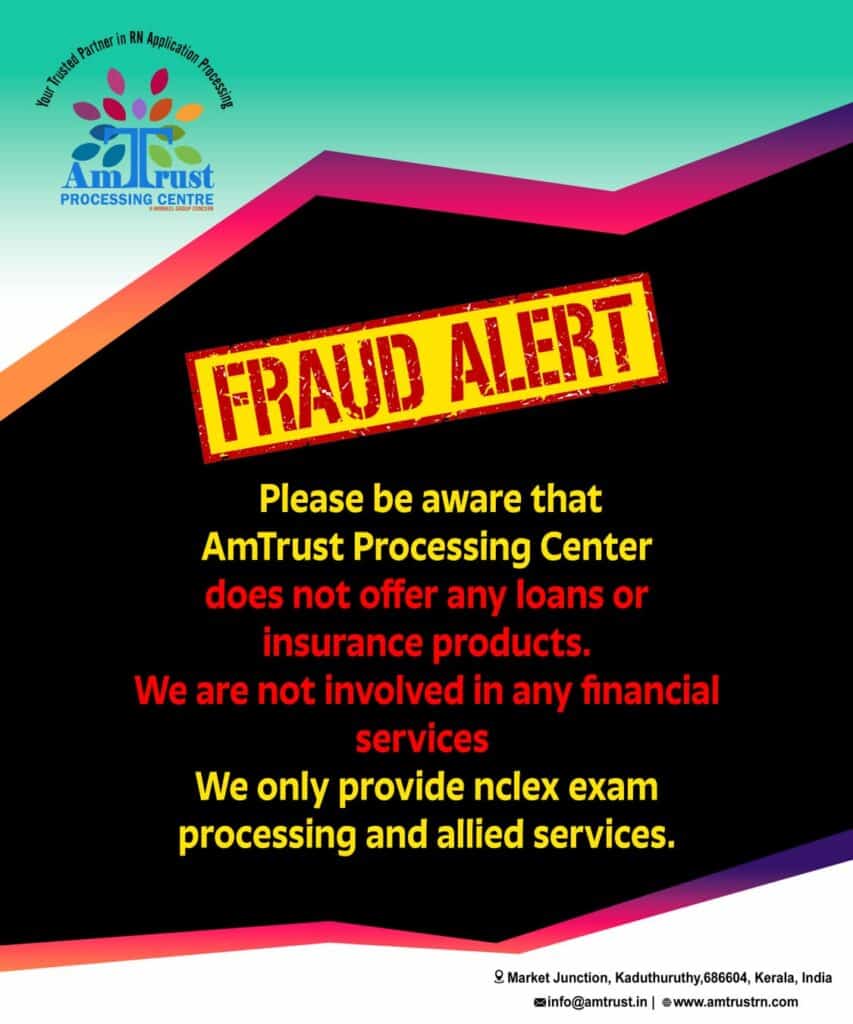 Fraud Alert! AmTrust Processing Centre does not offer loans or insurance products.